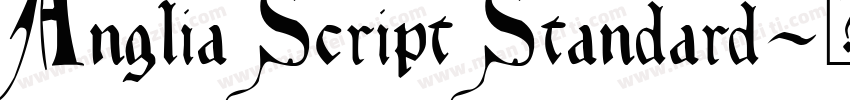 Anglia Script Standard字体转换